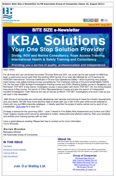 August 2011 Newsletter Issue #10