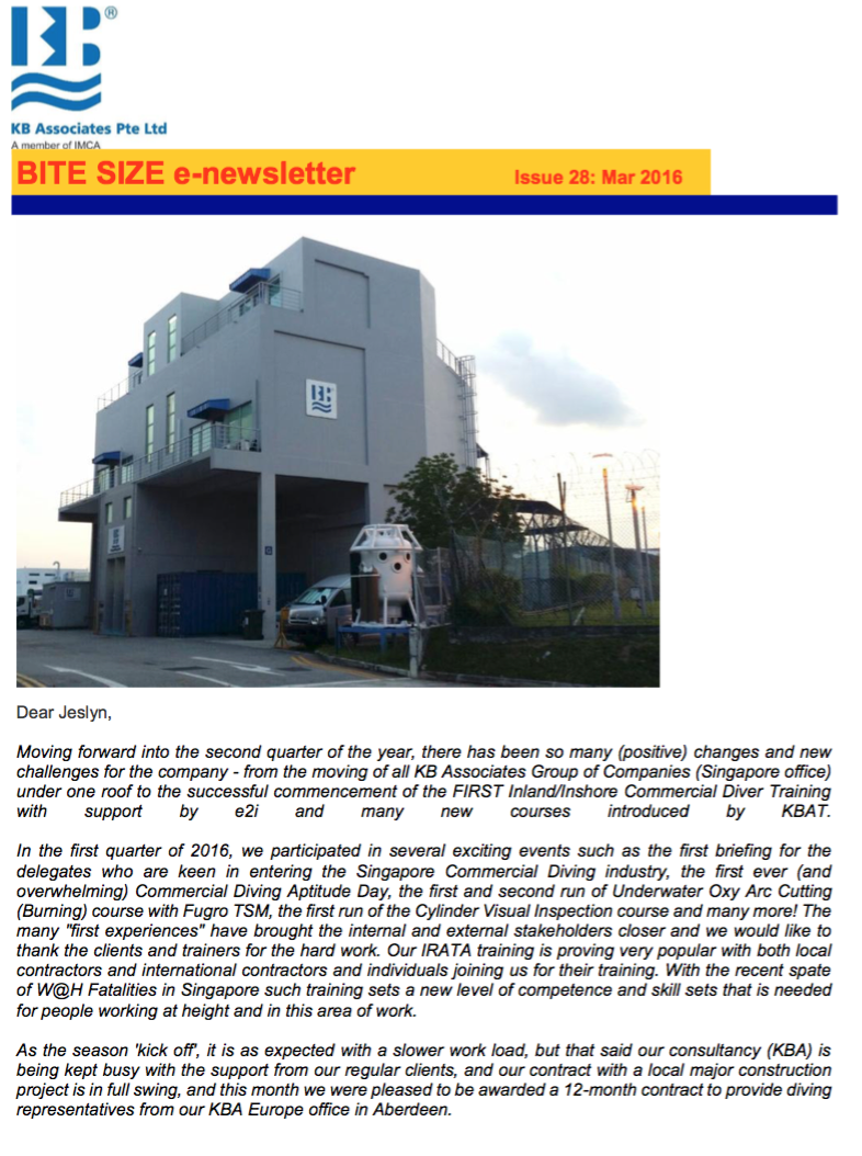 Mar 2016 Newsletter Issue #28