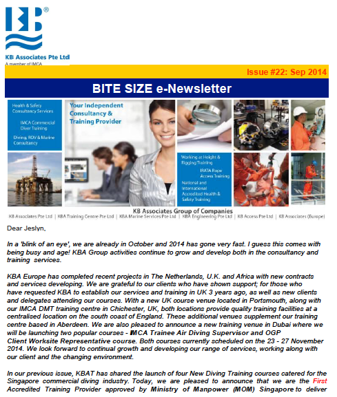 September 2014 Newsletter Issue #22