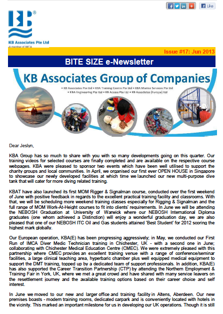 June 2013 Newsletter Issue #17