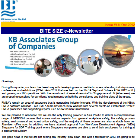 October 2012 Newsletter Issue #14