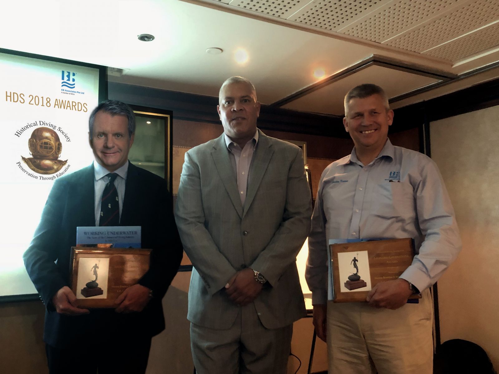 KB Associates Receives the 2018 Historical Diving Society Leonard Greenstone Award in London