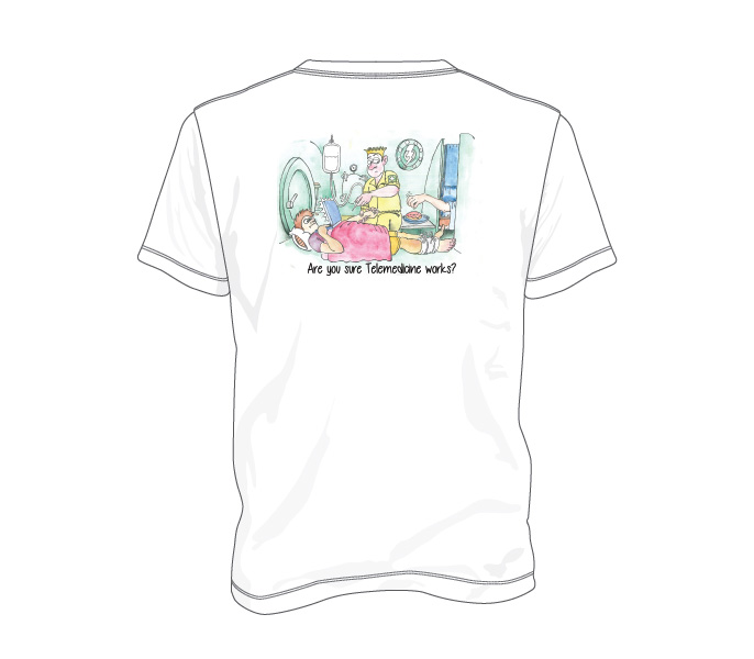 Diver Medic Technician - Cotton T-shirt (Design 4)